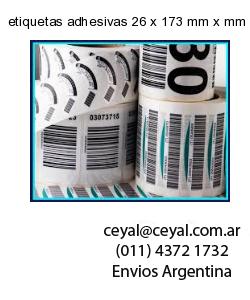 etiquetas adhesivas 26 x 173 mm x mm