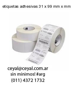 etiquetas adhesivas 31 x 99 mm x mm
