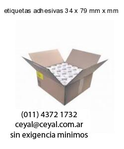 etiquetas adhesivas 34 x 79 mm x mm