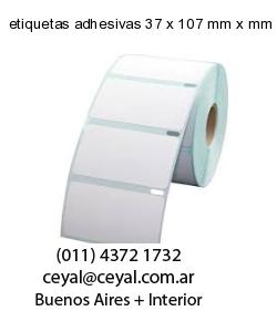 etiquetas adhesivas 37 x 107 mm x mm