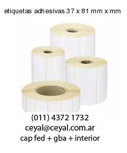 etiquetas adhesivas 37 x 81 mm x mm