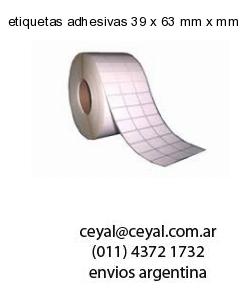 etiquetas adhesivas 39 x 63 mm x mm