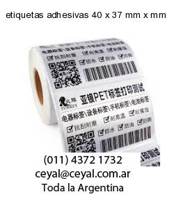 etiquetas adhesivas 40 x 37 mm x mm
