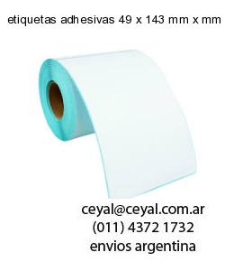 etiquetas adhesivas 49 x 143 mm x mm