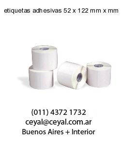etiquetas adhesivas 52 x 122 mm x mm