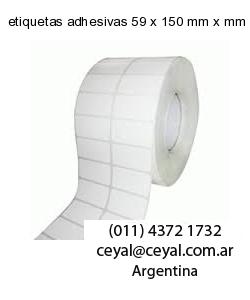 etiquetas adhesivas 59 x 150 mm x mm