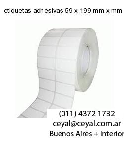 etiquetas adhesivas 59 x 199 mm x mm