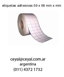 etiquetas adhesivas 59 x 66 mm x mm