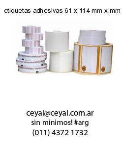 etiquetas adhesivas 61 x 114 mm x mm