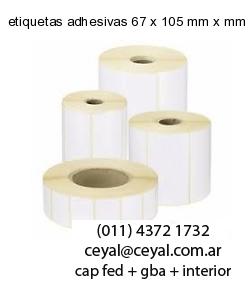etiquetas adhesivas 67 x 105 mm x mm