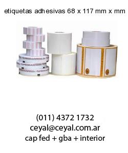 etiquetas adhesivas 68 x 117 mm x mm