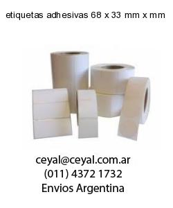 etiquetas adhesivas 68 x 33 mm x mm