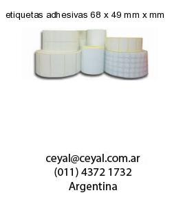 etiquetas adhesivas 68 x 49 mm x mm
