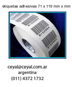 etiquetas adhesivas 71 x 119 mm x mm
