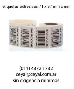 etiquetas adhesivas 71 x 97 mm x mm