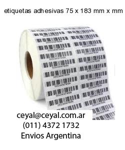 etiquetas adhesivas 75 x 183 mm x mm