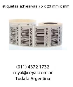 etiquetas adhesivas 75 x 23 mm x mm