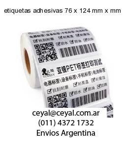etiquetas adhesivas 76 x 124 mm x mm