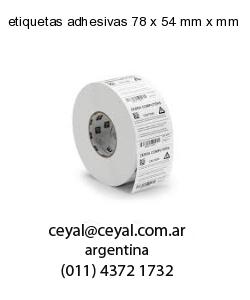 etiquetas adhesivas 78 x 54 mm x mm