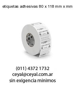 etiquetas adhesivas 80 x 118 mm x mm