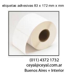 etiquetas adhesivas 83 x 172 mm x mm