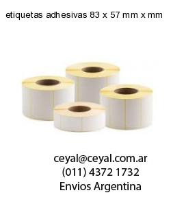 etiquetas adhesivas 83 x 57 mm x mm