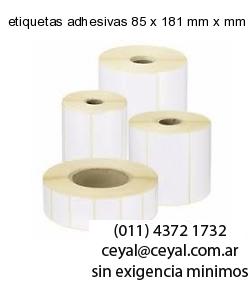 etiquetas adhesivas 85 x 181 mm x mm