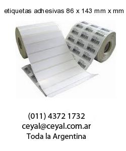 etiquetas adhesivas 86 x 143 mm x mm