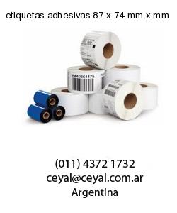 etiquetas adhesivas 87 x 74 mm x mm