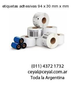 etiquetas adhesivas 94 x 30 mm x mm