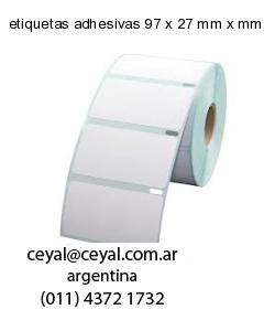 etiquetas adhesivas 97 x 27 mm x mm