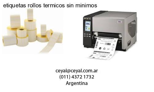 etiquetas rollos termicos sin minimos