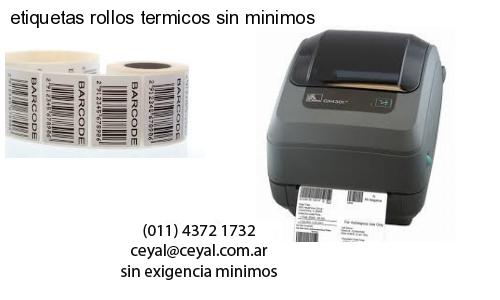 etiquetas rollos termicos sin minimos