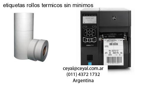 etiquetas rollos termicos sin minimos