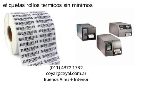 etiquetas rollos termicos sin minimos