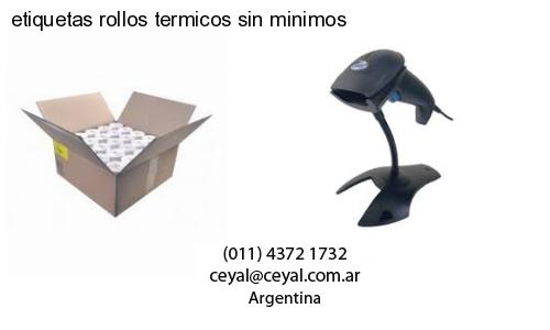 etiquetas rollos termicos sin minimos