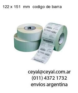 122 x 151  mm  codigo de barra