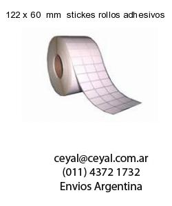 122 x 60  mm  stickes rollos adhesivos