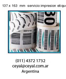 137 x 163  mm  servicio impresion etiquetas codigos