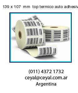 139 x 107  mm  top termico auto adhesivo top termico adesivo