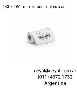 143 x 160  mm  imprimir etiquetas