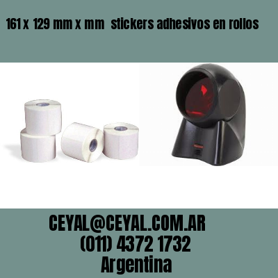 161 x 129 mm x mm  stickers adhesivos en rollos