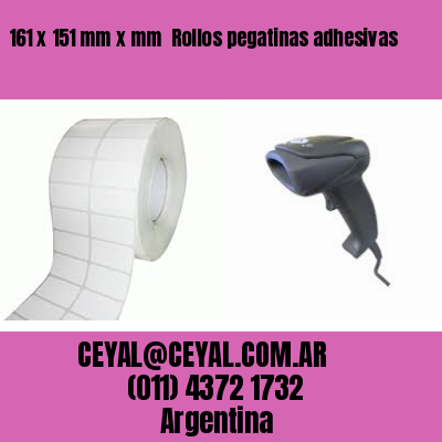 161 x 151 mm x mm  Rollos pegatinas adhesivas