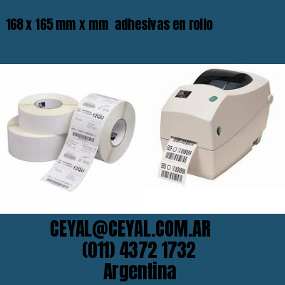168 x 165 mm x mm  adhesivas en rollo