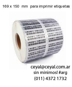 169 x 150  mm  para imprimir etiquetas