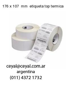 176 x 107  mm  etiqueta top termica