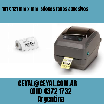 181 x 121 mm x mm  stickes rollos adhesivos