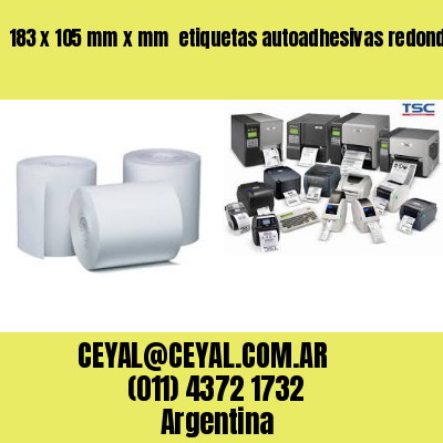 183 x 105 mm x mm  etiquetas autoadhesivas redondas