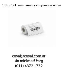 184 x 171  mm  servicio impresion etiquetas correlativas