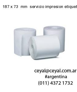 187 x 73  mm  servicio impresion etiquetas